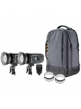 Kit zaino Westcott FJ400 Strobe 2-Light con trigger wireless FJ-X3s per fotocamere Sony