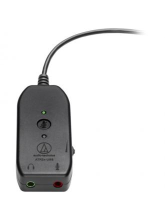 Audio-Technica Consumer ATR2x-USB Adattatore audio da 3,5 mm a USB 2.0 Type-C