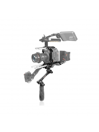 Gabbia e piastra di base per fotocamera SHAPE Canon C500 Mark II con impugnatura
