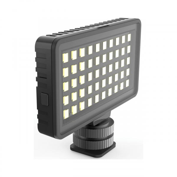 DigiPower InstaFame Luce video supercompatta a 50 LED con supporto per telefono