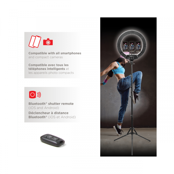 Mobifoto Mobilite 18 Bi Colour & RGB 18" Kit creatore di contenuti con luce ad anello