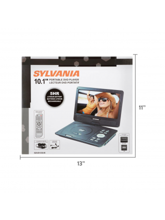 Lettore DVD portatile Sylvania 10″ - Batteria da 5 ore