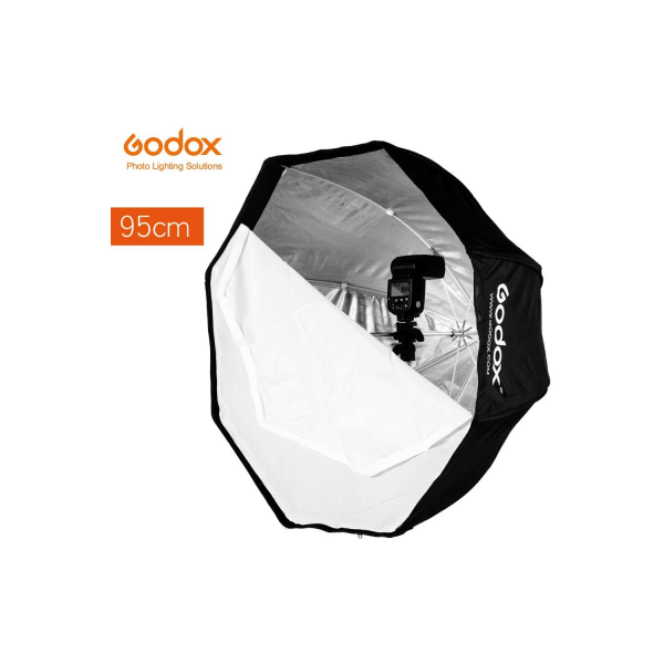 Godox Softbox con attacco Bowen, adattatore ad anello in alluminio Octa 95cm