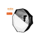 Godox Softbox con attacco Bowen, adattatore ad anello in alluminio Octa 95cm