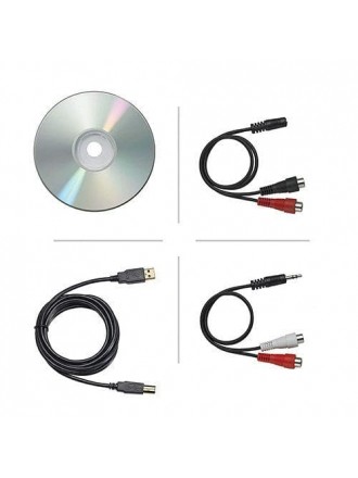 Audio-Technica AT-LP120BK-USB Giradischi professionale a trazione diretta con USB - Nero
