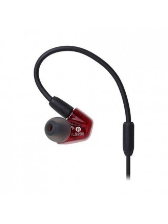 Cuffie intrauricolari Audio-Technica ATH-LS200iS - Rosso/nero