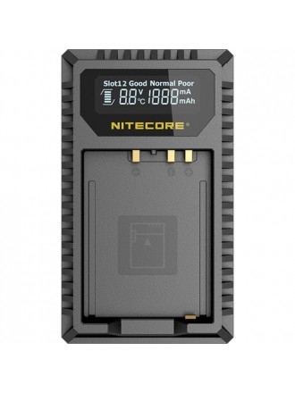 Caricatore da viaggio USB Nitecore FX1 a doppio slot per batterie FUJIFILM NP-W126 e NP-W126S
