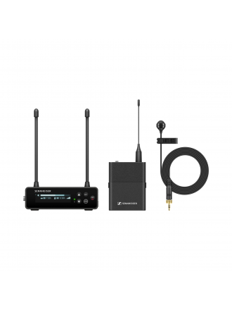 Sennheiser EW-DP ME 4 SET Sistema microfonico digitale senza fili cardioide per montaggio su telecamera (R4-9: da 552 a 607 MHz)