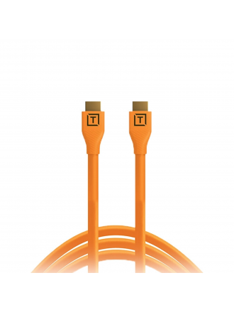 Tether Tools TetherPro Cavo HDMI con Ethernet (arancione, 15')