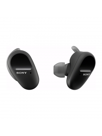 Sony WF-SP800N Cuffie intrauricolari a cancellazione di rumore veramente wireless con microfono per lo sport
