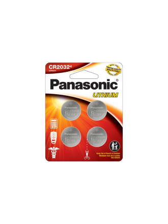 Panasonic 2032 3V Batteria al litio a bottone 4 pezzi