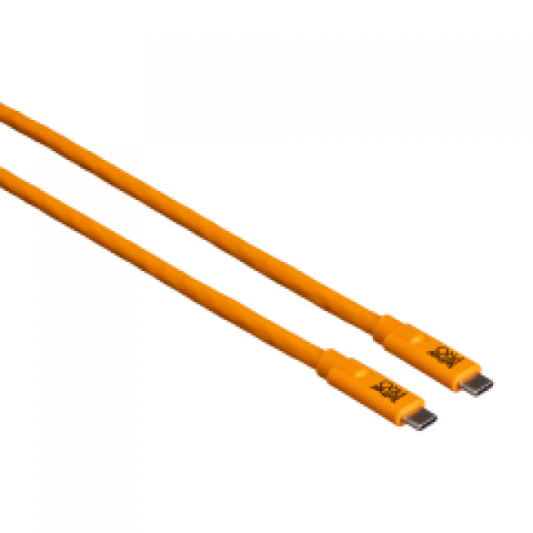 Tether Tools TetherPro Cavo USB Type-C maschio a USB Type-C maschio - 15', arancione - Scatola aperta