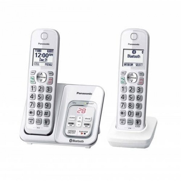 Panasonic KXTGD592W Telefono cordless a 2 microtelefoni - Bianco