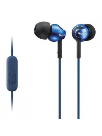Sony MDR-EX110AP - Auricolari con microfono - in-ear - jack da 3,5 mm - blu