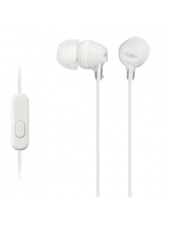 Sony MDR-EX110AP/W - Serie EX - Auricolari con microfono - in-ear - jack da 3,5 mm - isolamento acustico - bianco