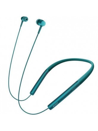 Sony MDR-EX750BT - Auricolari con microfono - in-ear - montaggio dietro il collo - wireless - Bluetooth - NFC - blu viridian
