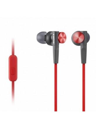 Sony Sony MDR-XB50AP - Auricolari con microfono - in-ear - jack da 3,5 mm - rosso